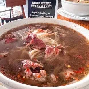 Beef Pho level 2 spicy