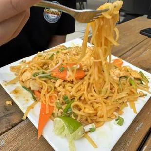 I would be embarrassed to call this Pad Thai. I honestly make it way better at home.