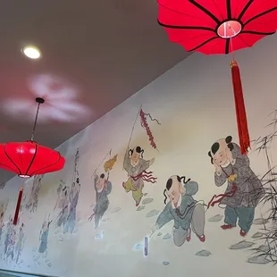 Lovely, whimsical decor.