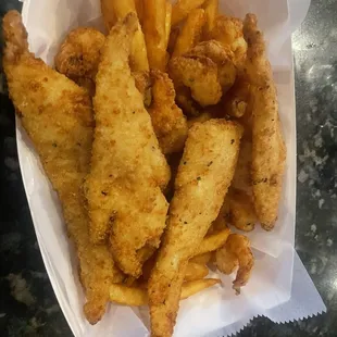 Fish and shrimp