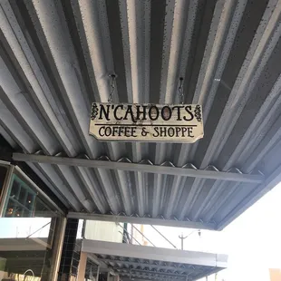 a sign on the outside of a building