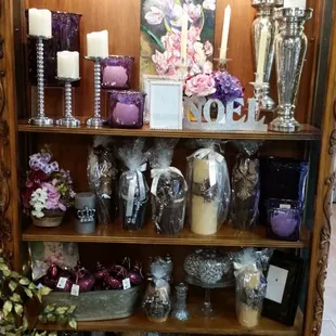 Gorgeous candles and holders