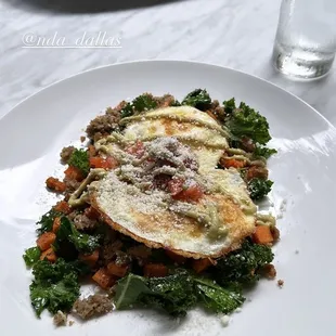 Sweet potato hash bowl