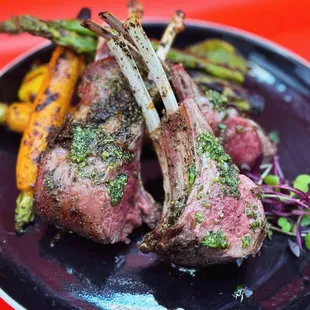 Lamb Chops with Mint Chimicurri