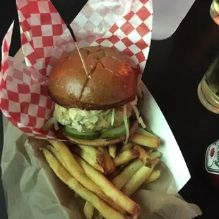 Had the Reggie burger from Egg Roll Mpls. Cooked to perfection with a great garlicky sauce!