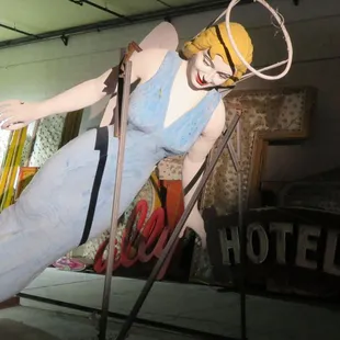 The Blue Angel statue.