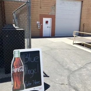 Right thru the white door