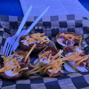Chili Cheese Tater Skins