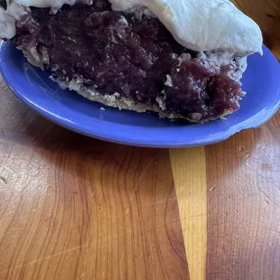 Blueberry nut pie