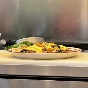 Mushroom and Spinach Omelette