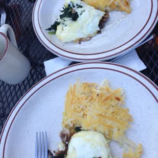 Low Fat Popeye Omelette