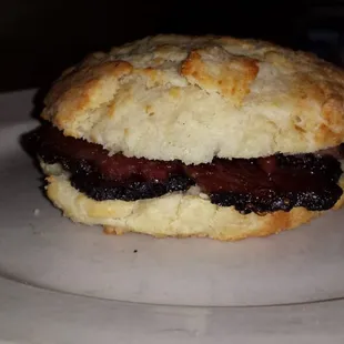 Pastrami biscuit