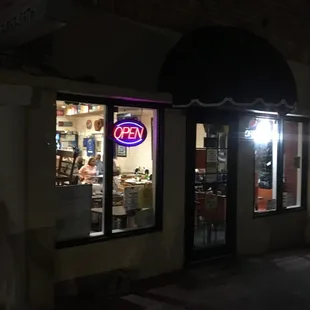 Front of store