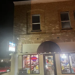 Exterior of building. In a downtown area