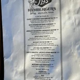 The special drinks
