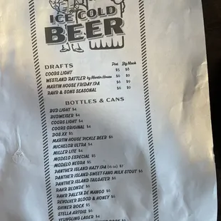 The beer