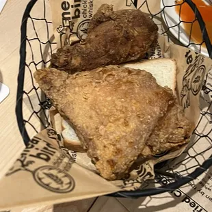 2 piece fried chicken