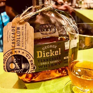 Barrel pick bourbon specific to the restaurant