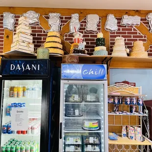a display of baked goods