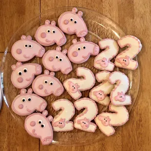 Custom birthday cookies