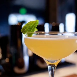 a close up view of a drink