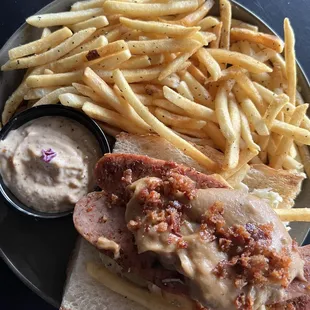 Sausage and Beer Cheese Po'Boy