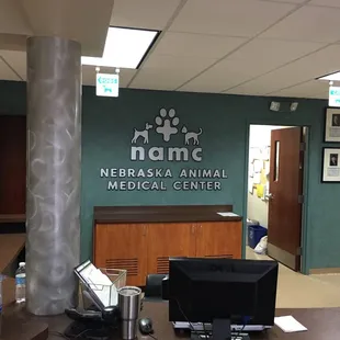 Very nice receptionist area!