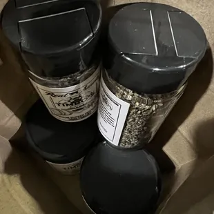 three jars of beer