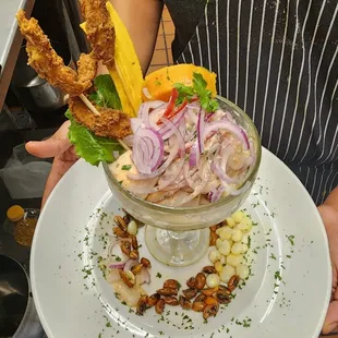 Leche de tiger Peruvian afrodiziac ceviche
