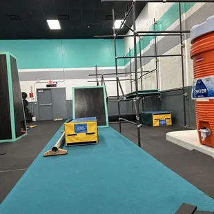 Some of the current parkour course.