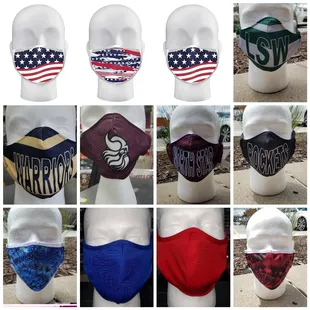 Some of the masks we have in stock as of this morning.  Local high schools you do not see are on order.