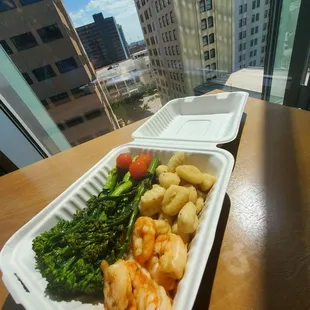 Shrimp  gnocchi &amp; brocollini