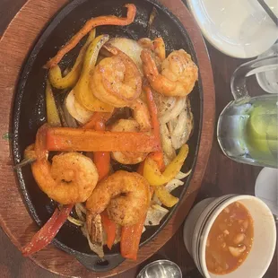 Shrimp Fajita delicious, the best ever eaten with hand made tortillas and delicious Margarita  Reasonable price, great family Resturant