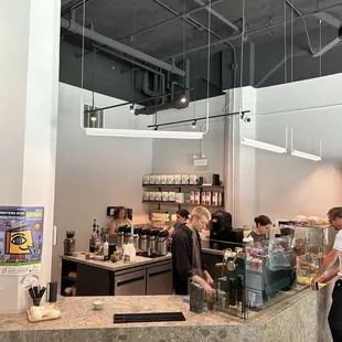 customers in a coffee shop
