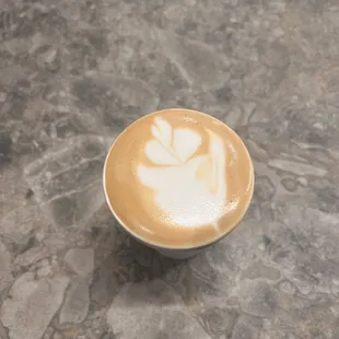 a cup of cappuccino