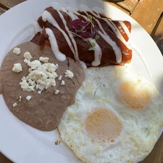 Mole Enchiladas Lunch