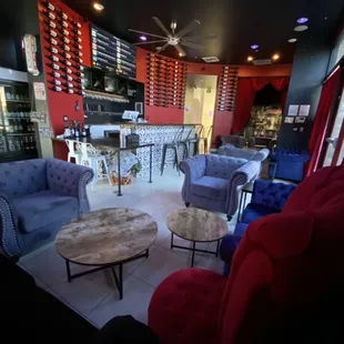 Lounge with cozy seating