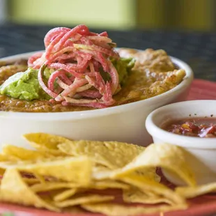 Chile Verde Enchiladas