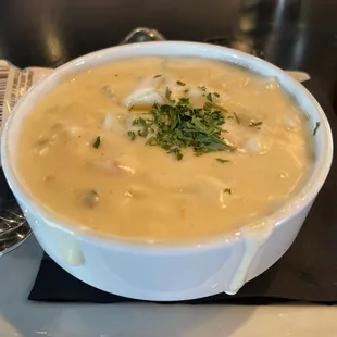 Cup of Award Winning Clam Chowder