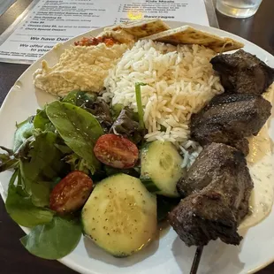 Lamb Kebab and hummus was very delicious and highly recommend.
