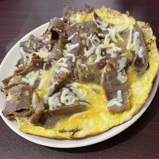 Lamb omelet