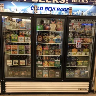 a cooler with beer in it