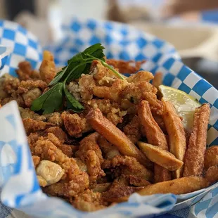 Fried clam plate