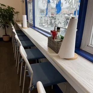 interior, sushi and sashimi