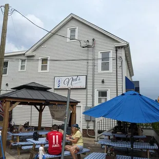 Outdoor patio seating