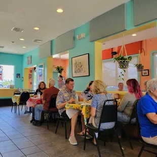 diners sitting at tables