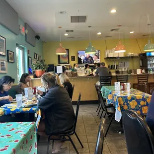 Dining room and kitchen