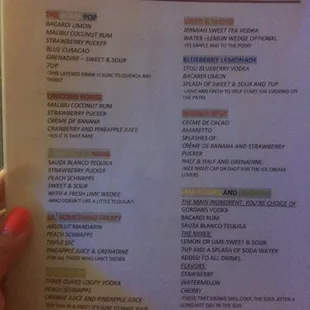 a hand holding a menu