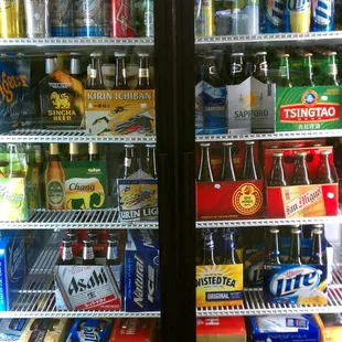 Great selection of Asian and Domestic brews!