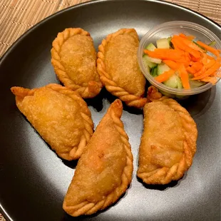 Curry Puffs via GrubHub delivery. Really good!